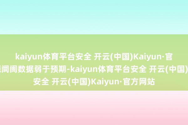 kaiyun体育平台安全 开云(中国)Kaiyun·官方网站由于劳能源阛阓数据弱于预期-kaiyun体育平台安全 开云(中国)Kaiyun·官方网站