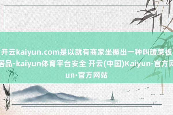 开云kaiyun.com是以就有商家坐褥出一种叫暖菜板的居品-kaiyun体育平台安全 开云(中国)Kaiyun·官方网站