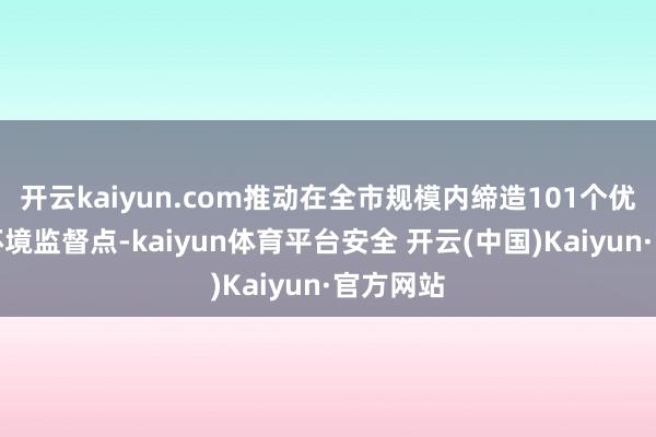开云kaiyun.com推动在全市规模内缔造101个优化营商环境监督点-kaiyun体育平台安全 开云(中国)Kaiyun·官方网站
